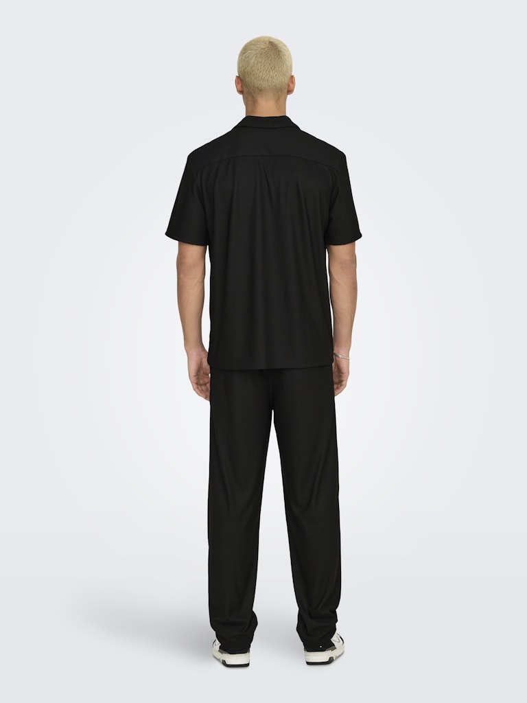 Only & Sons Herren Hemden lang Black