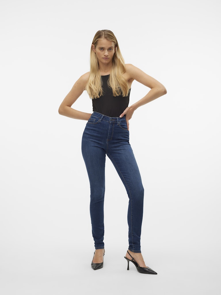 Vero Moda Damen Jeans Medium Blue Den