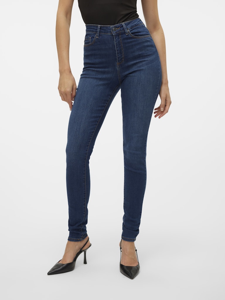 Vero Moda Damen Jeans Medium Blue Den
