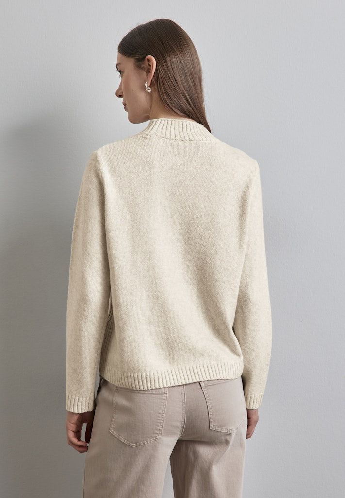 Street One Damen Pullover Cream Whi
