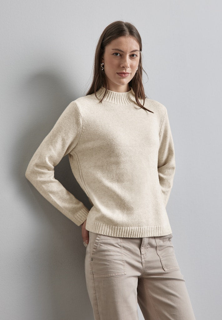 Street One Damen Pullover Cream Whi