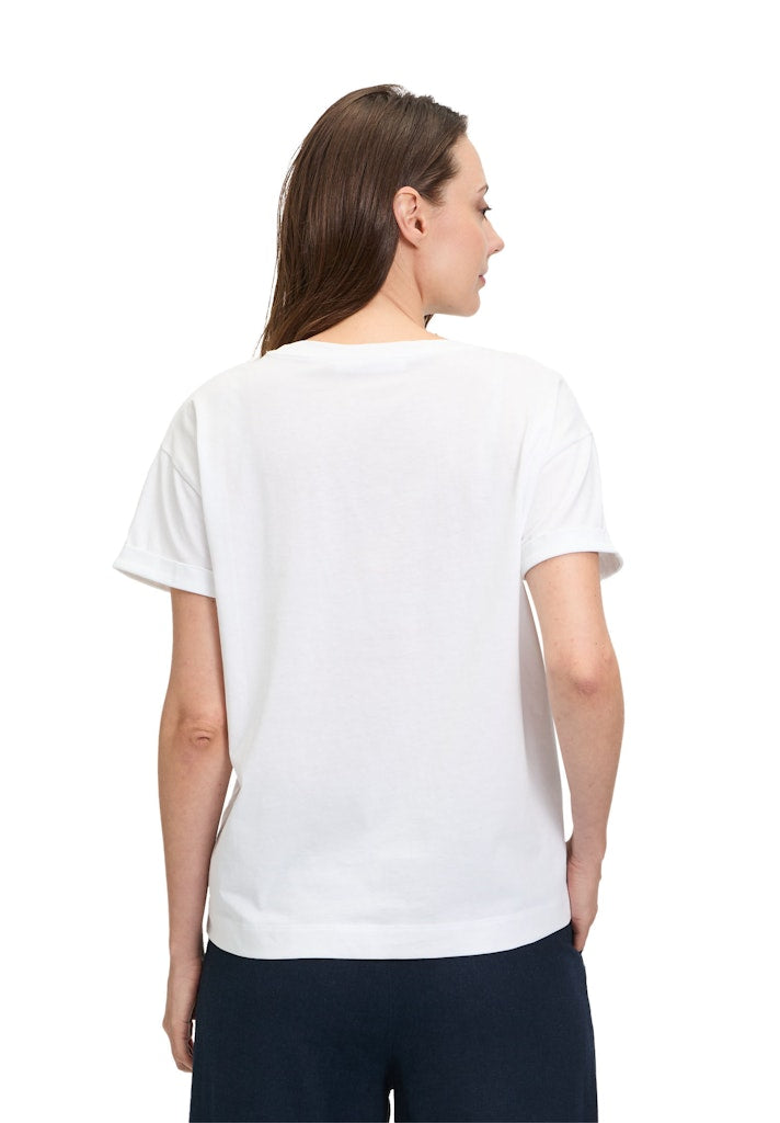 Betty & Co Damen T-Shirts Patch White/Dar