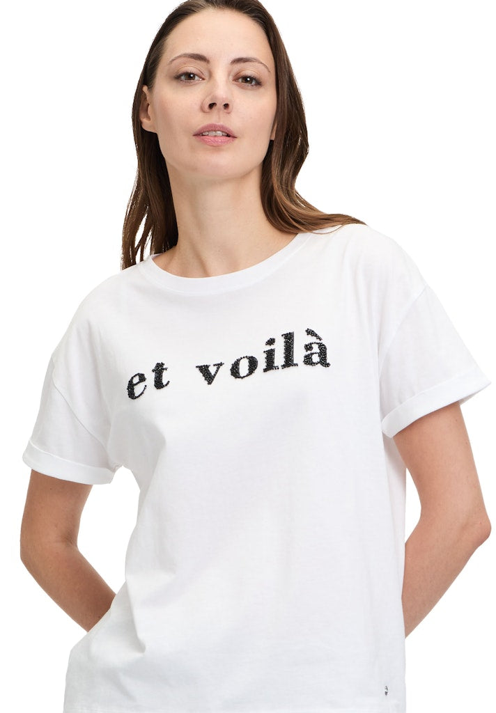 Betty & Co Damen T-Shirts Patch White/Dar