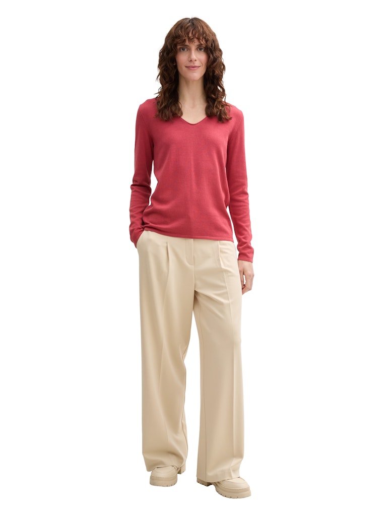 Tom Tailor Damen Pullover Berry Red