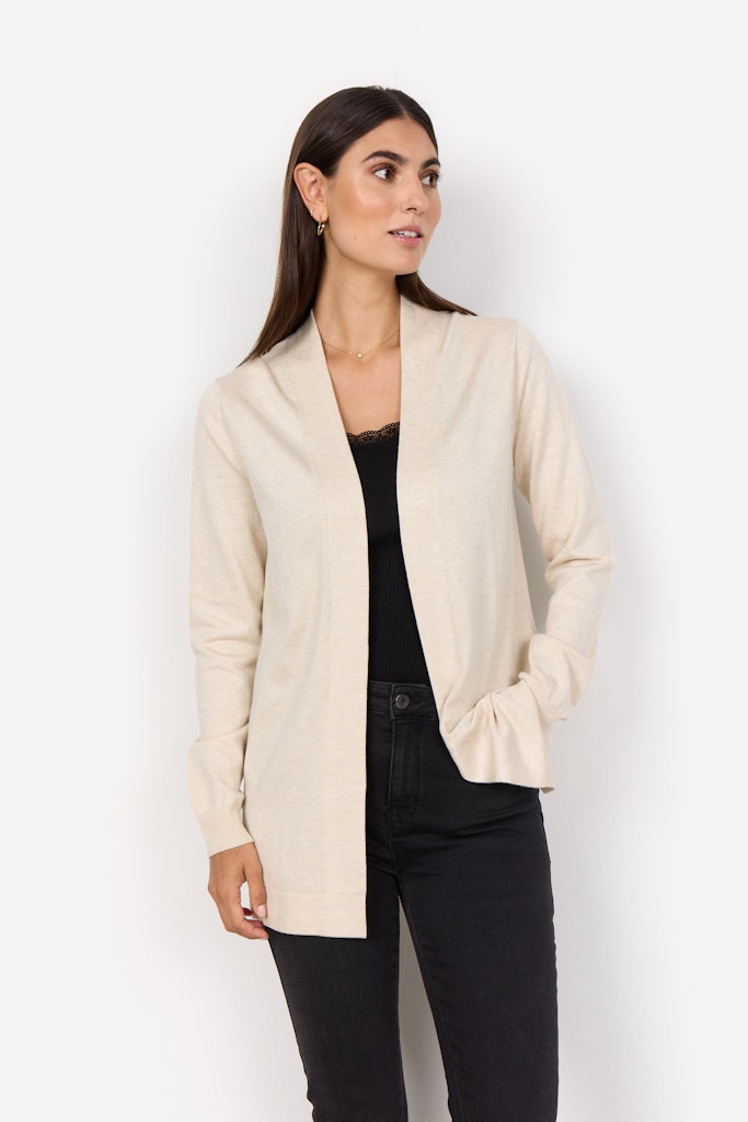 Soya Concept Damen Strickjacken Cream Melange
