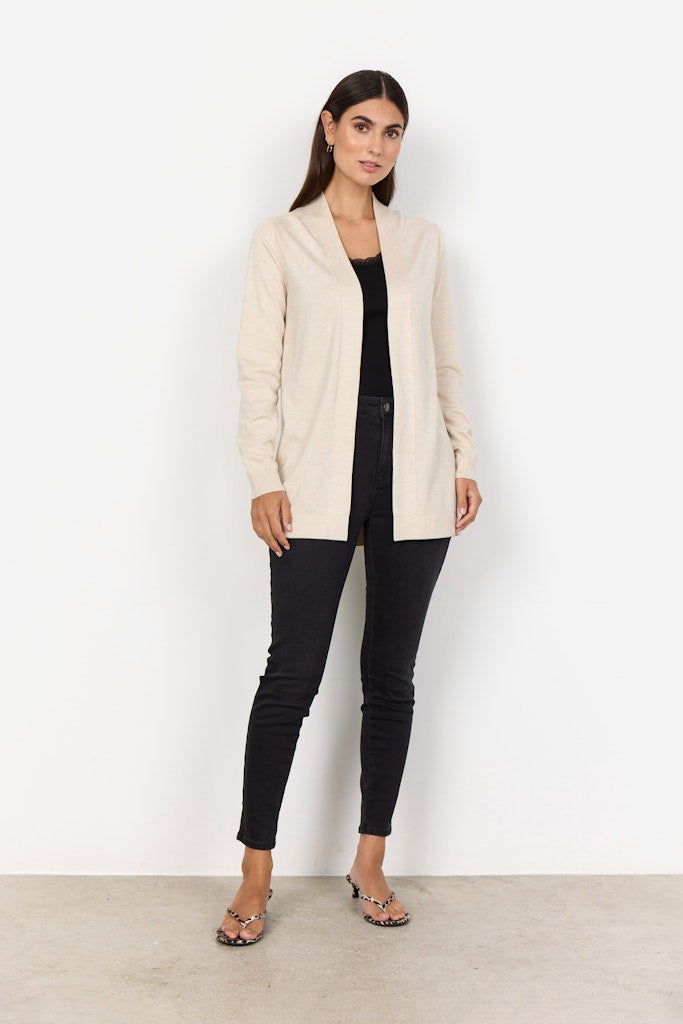 Soya Concept Damen Strickjacken Cream Melange
