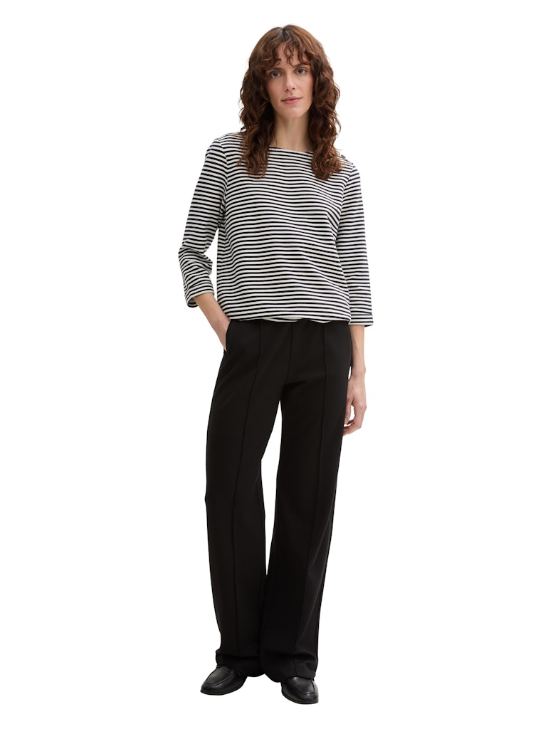 Tom Tailor Damen T-Shirts Offwhite Navy R