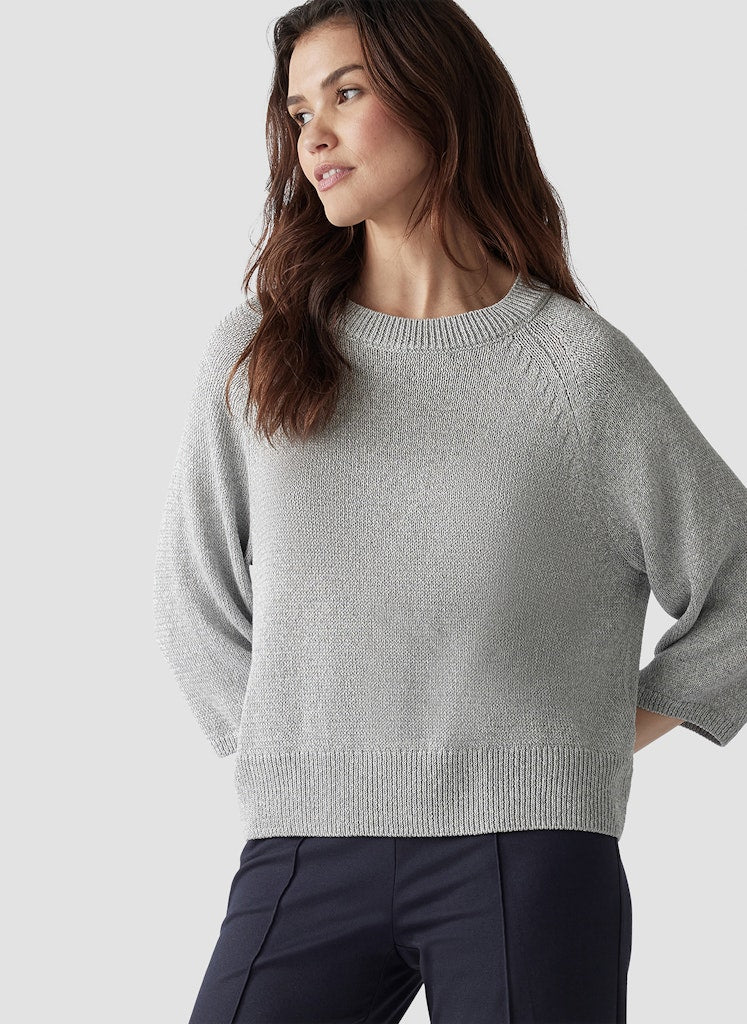 Le Comte Damen Pullover Silbergrau