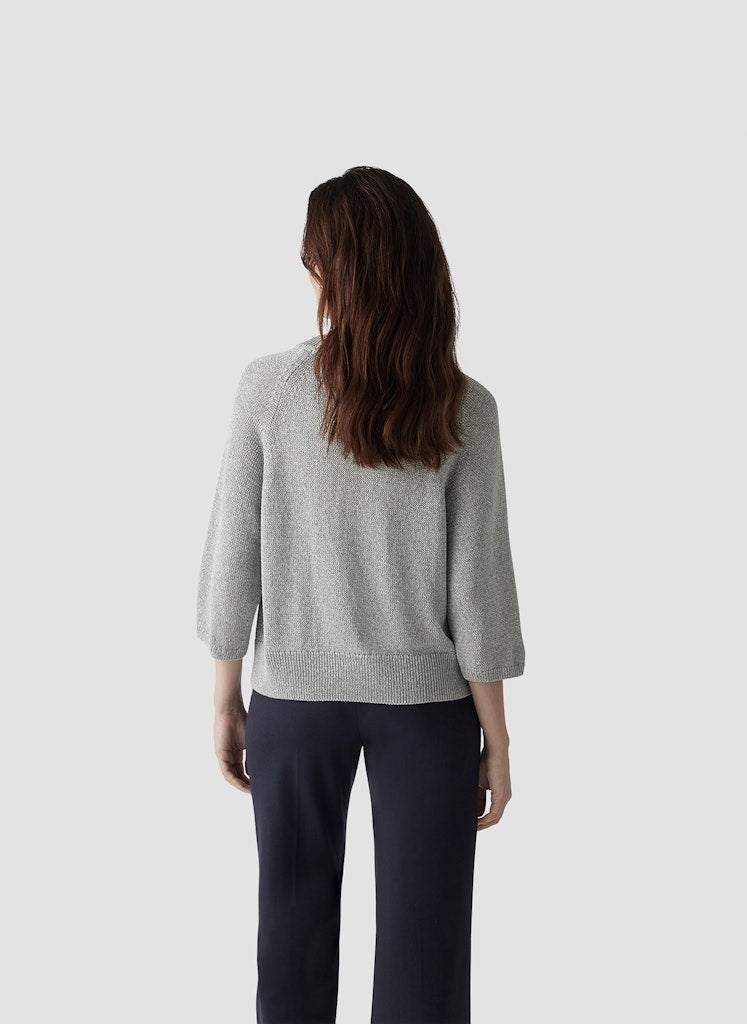 Le Comte Damen Pullover Silbergrau