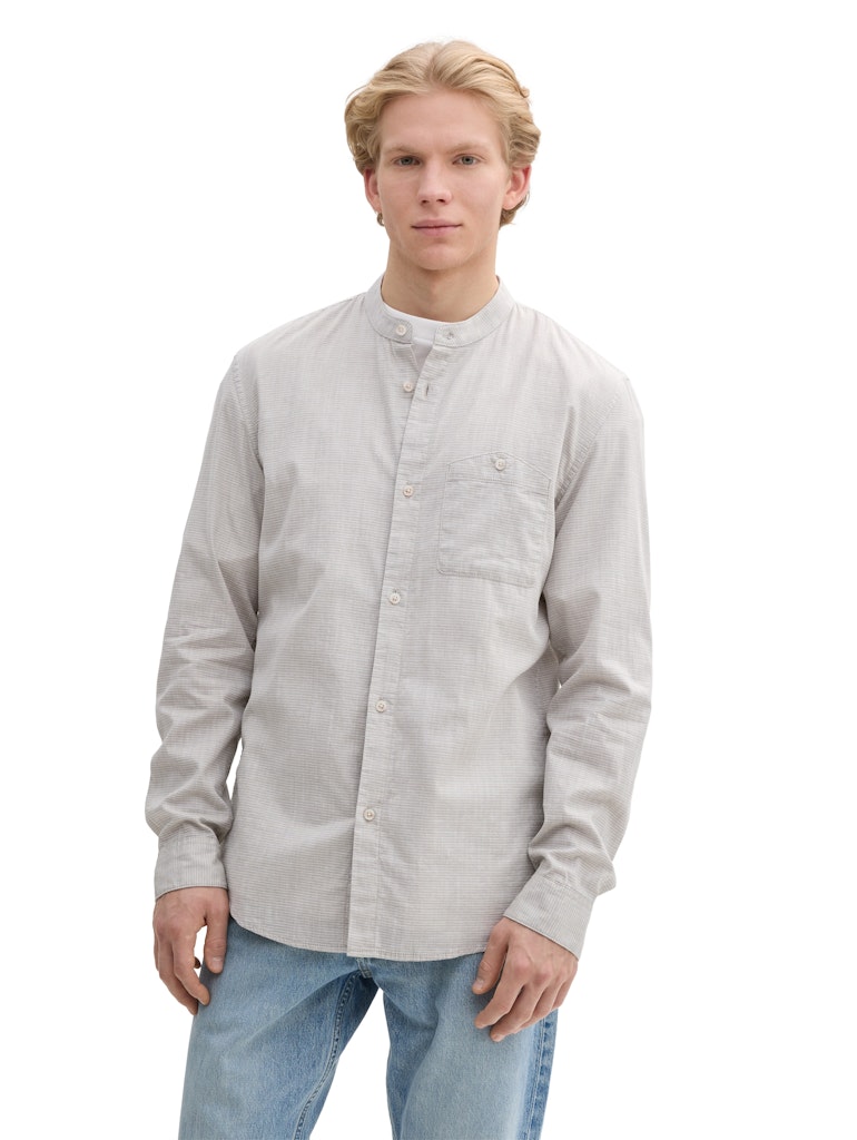 Tom Tailor denim Herren Hemden lang Tree Green Grid