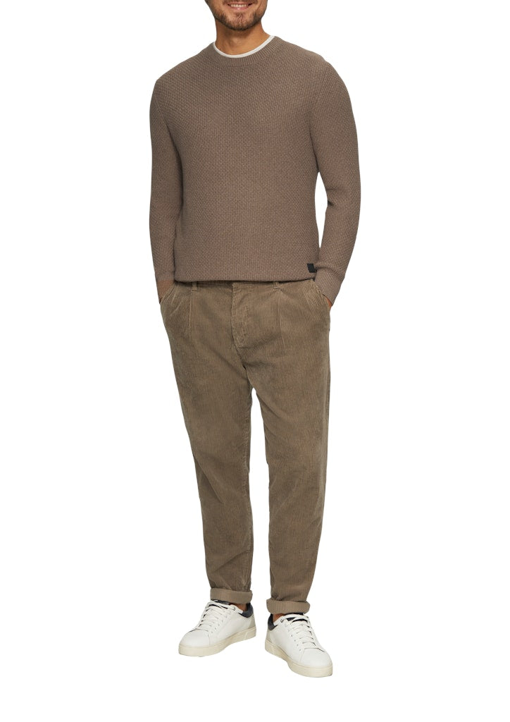 S. Oliver red Herren Pullover Brown