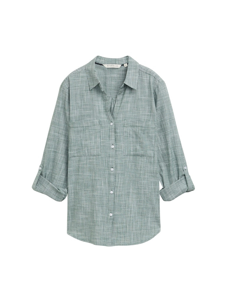 Tom Tailor Damen Blusen Explorer Green