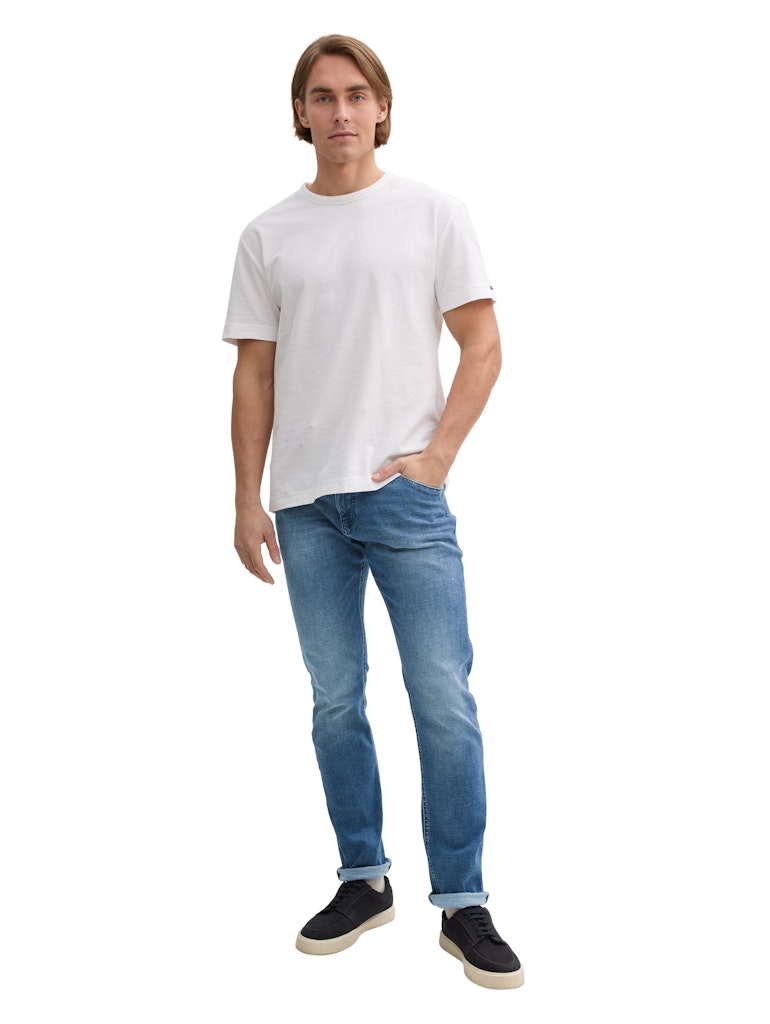 Tom Tailor Herren Jeans Used Mid Stone