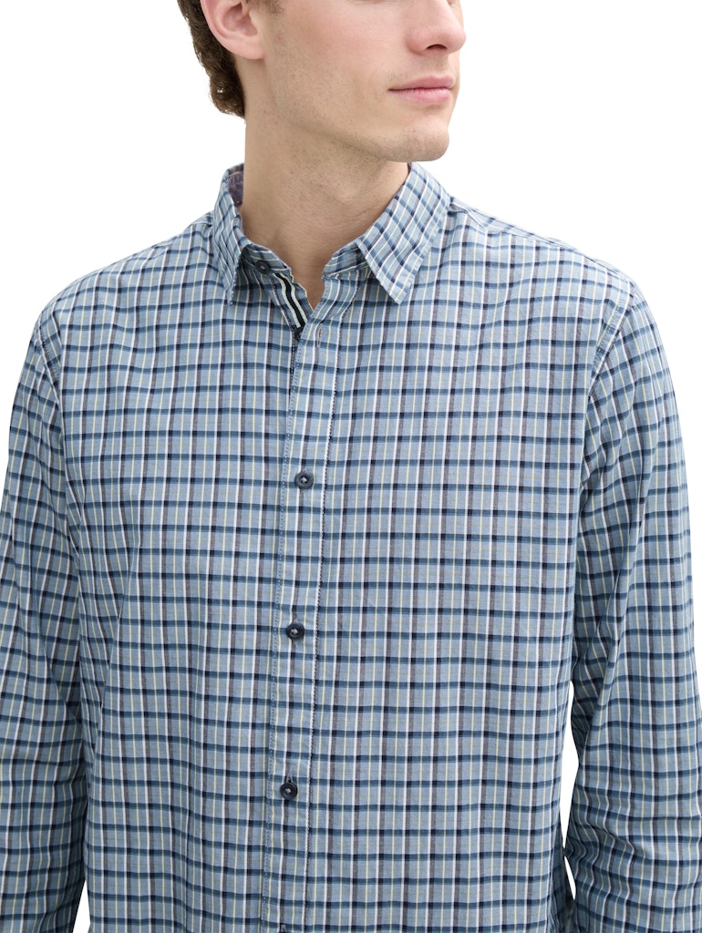 Tom Tailor Herren Hemden lang Mystical Blue L