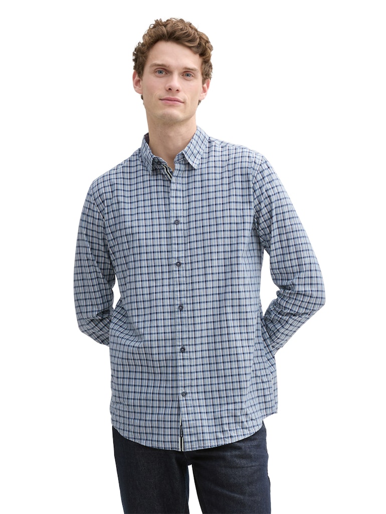 Tom Tailor Herren Hemden lang Mystical Blue L