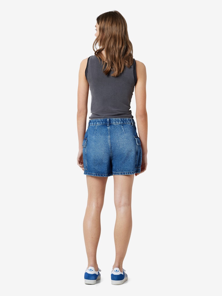 Noisy May Damen Shorts Medium Blue Den
