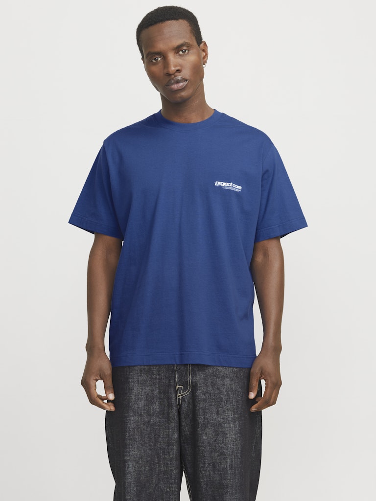 Jack & Jones Herren T-Shirts kurz Beaucoup Blue