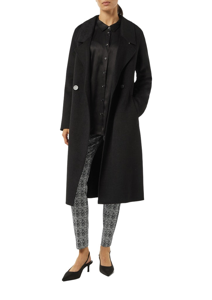 Comma Damen Hosen Grey/Black