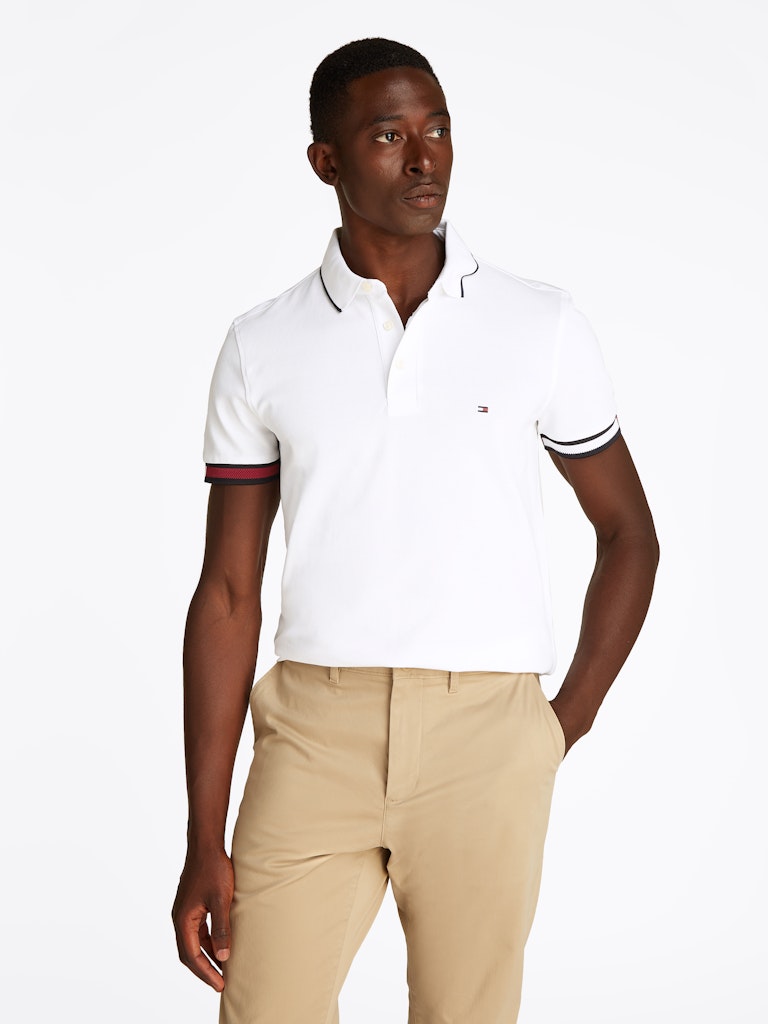 Tommy Hilfiger Herren Polo-Shirts Ybr White