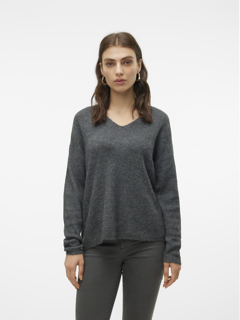 Vero Moda Damen Pullover Medium Grey Mel