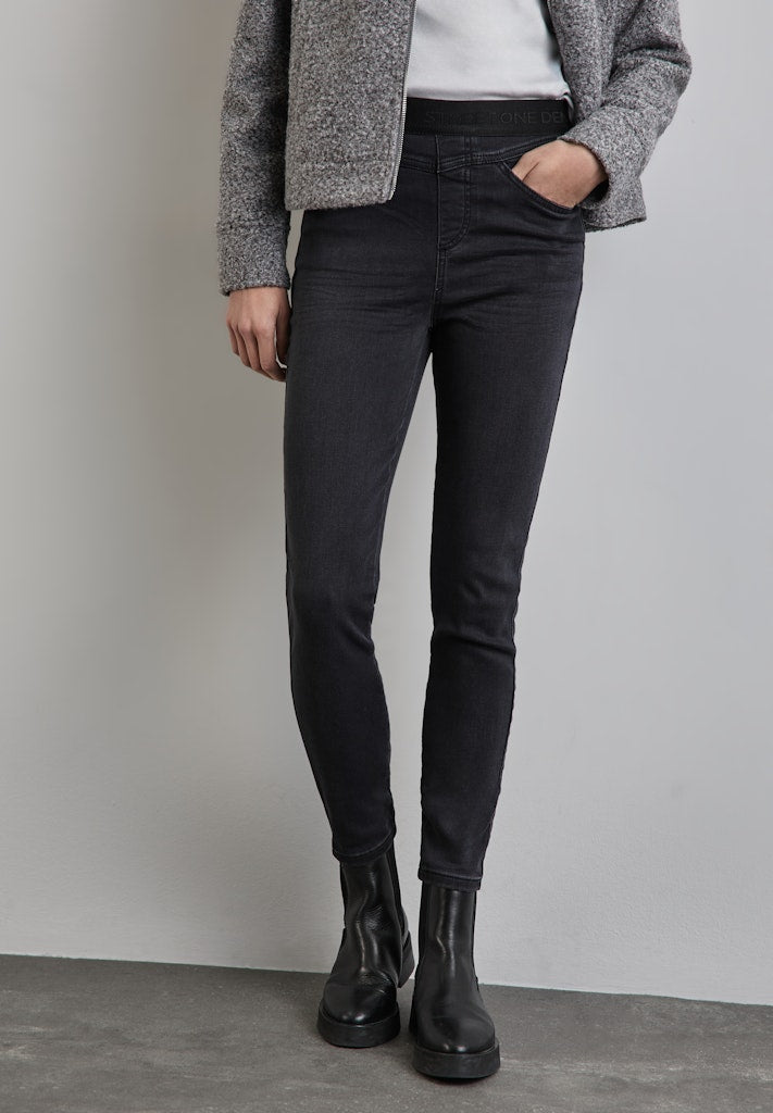 Street One Damen Hosen Dark Grey