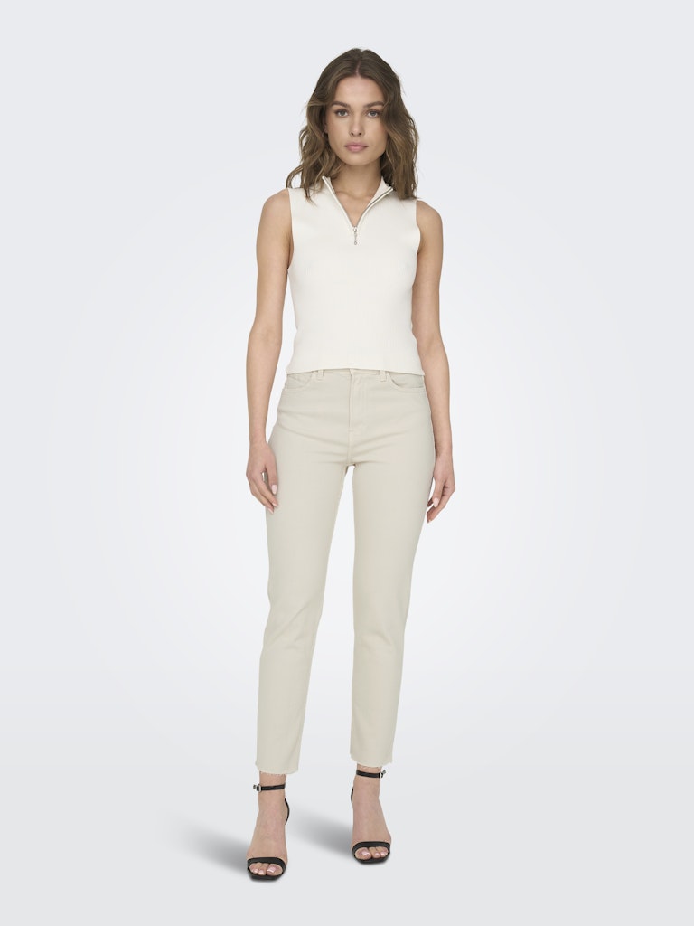 Only Damen Jeans Ecru