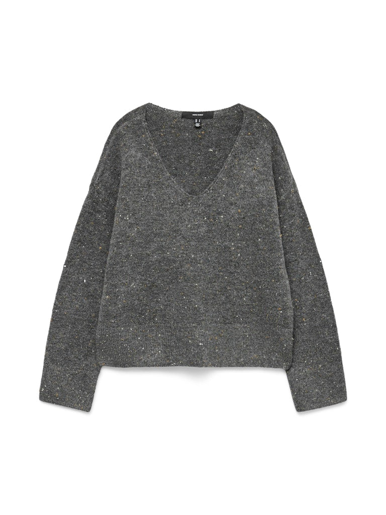 Vero Moda Damen Pullover Medium Grey Mel
