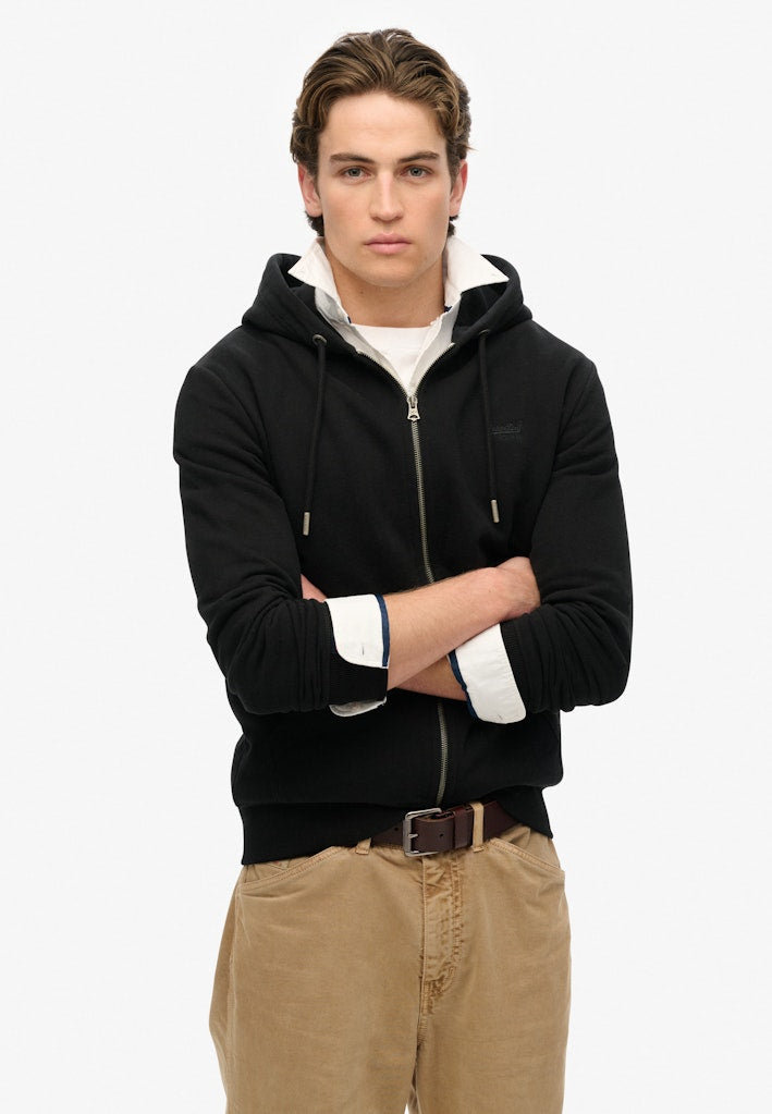 Superdry Men Herren Sweatjacken A Black