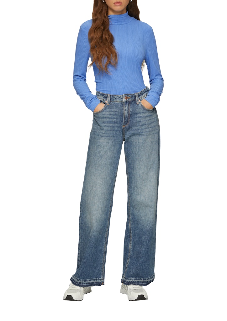 QS by S.Oliver Damen T-Shirts Blue