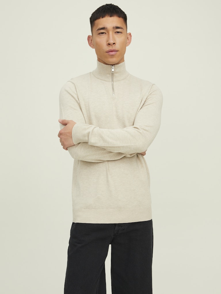 Jack & Jones Herren Pullover Oatmeal/Melange
