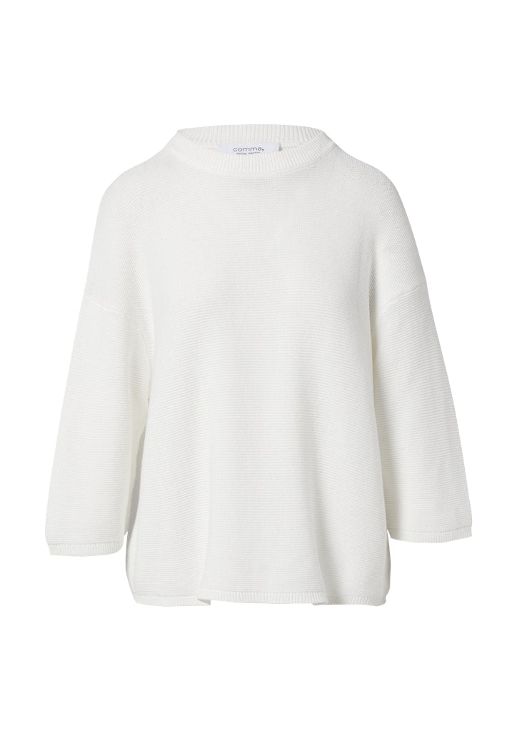 Comma CI Damen Pullover White