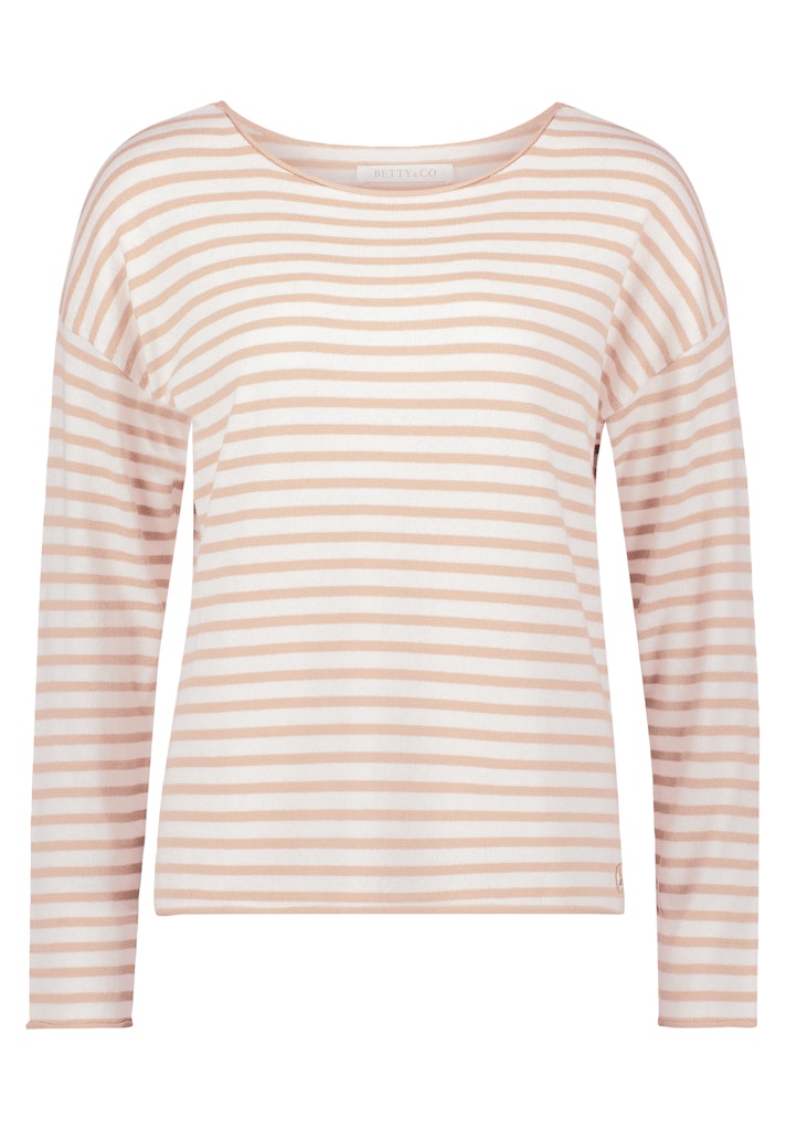 Betty & Co Damen Pullover Cream/Taupe
