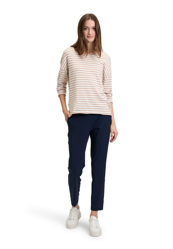 Betty & Co Damen Pullover Cream/Taupe