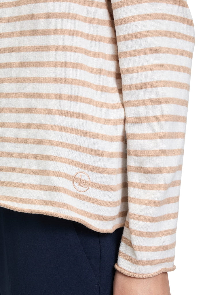 Betty & Co Damen Pullover Cream/Taupe