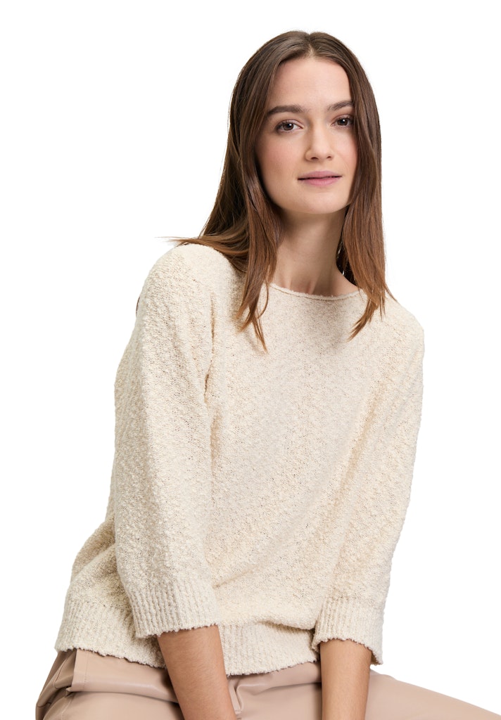 Betty & Co Damen Pullover Cream/Gold