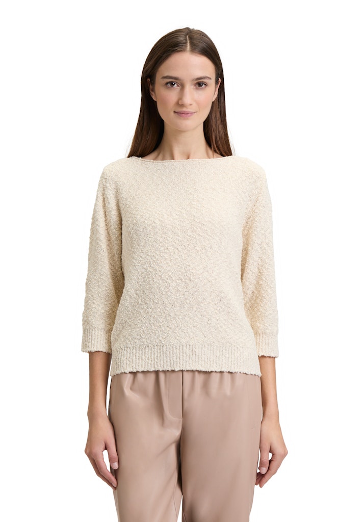 Betty & Co Damen Pullover Cream/Gold