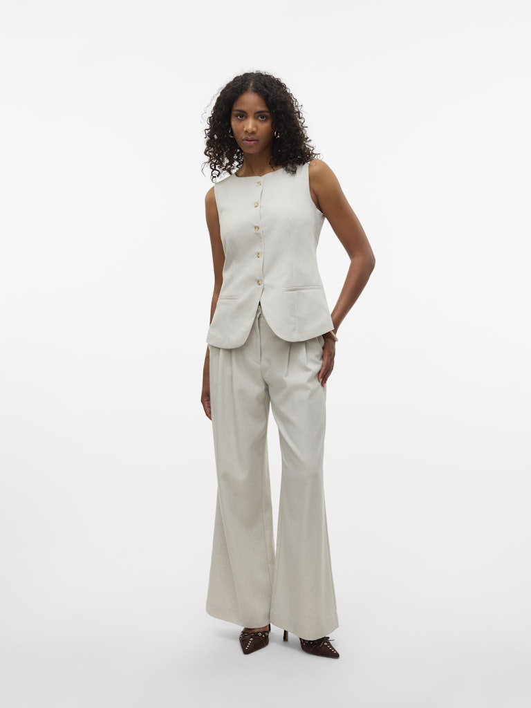 Vero Moda Damen Hosen Birch/Melange A