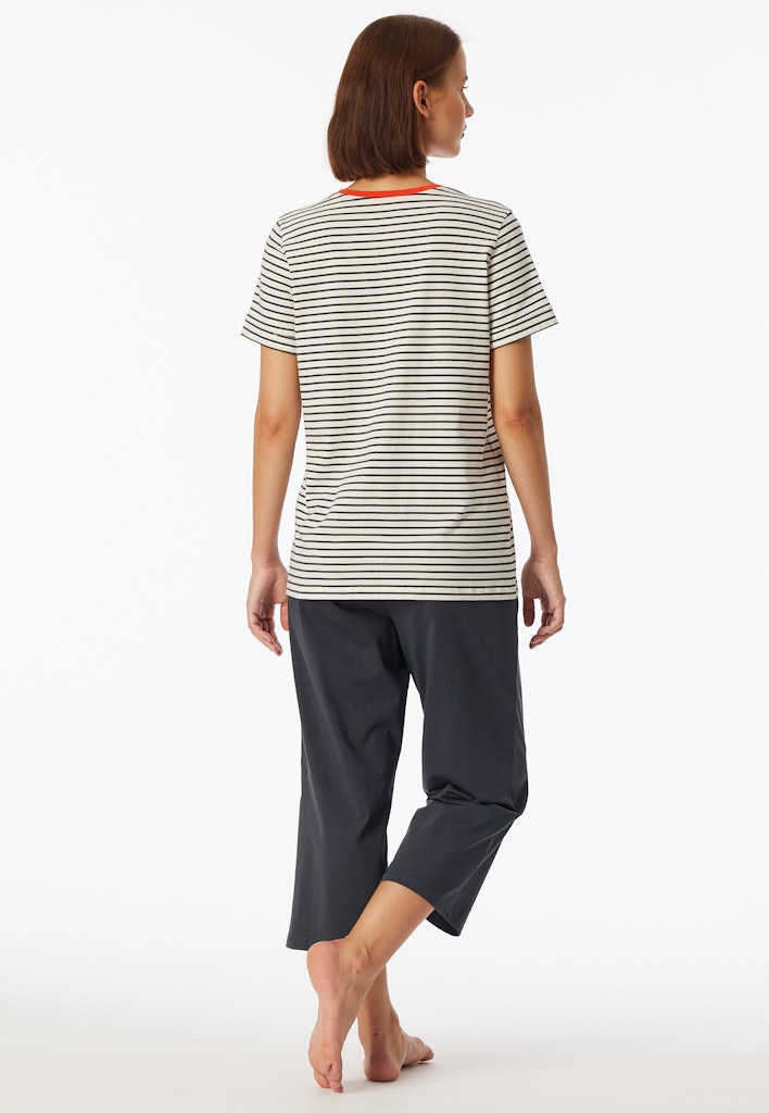 Schiesser Schlafanzug Off-White