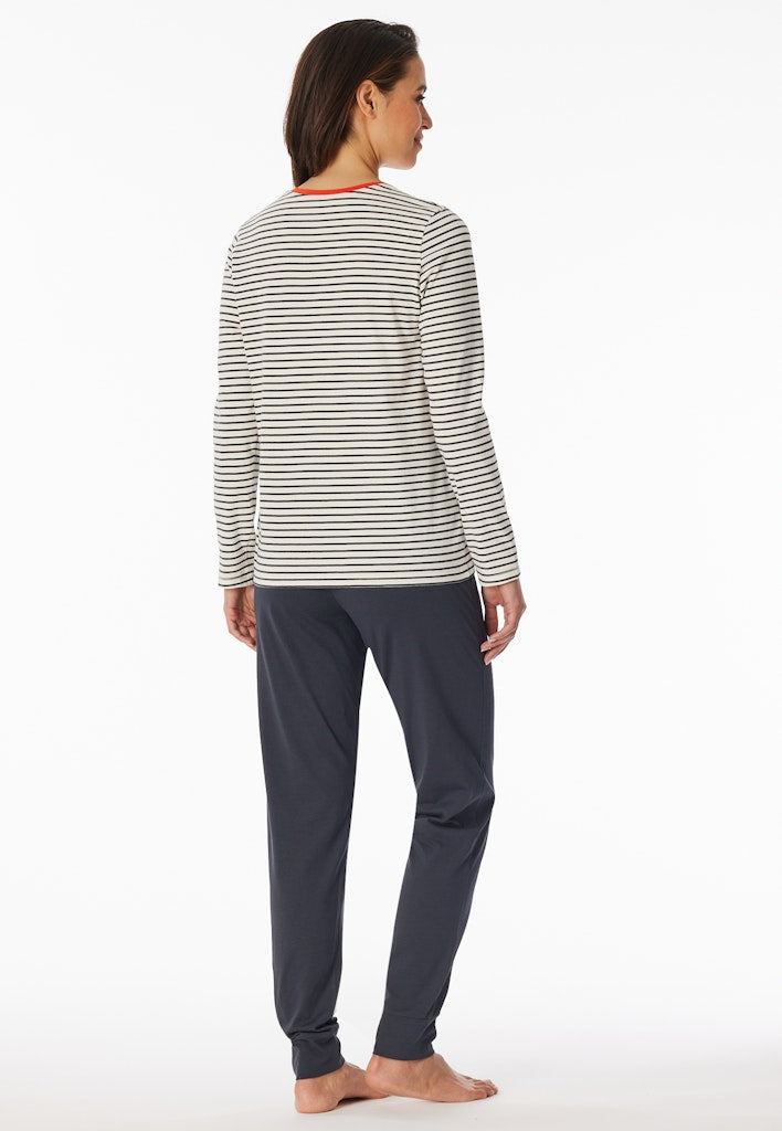 Schiesser Schlafanzug Off-White