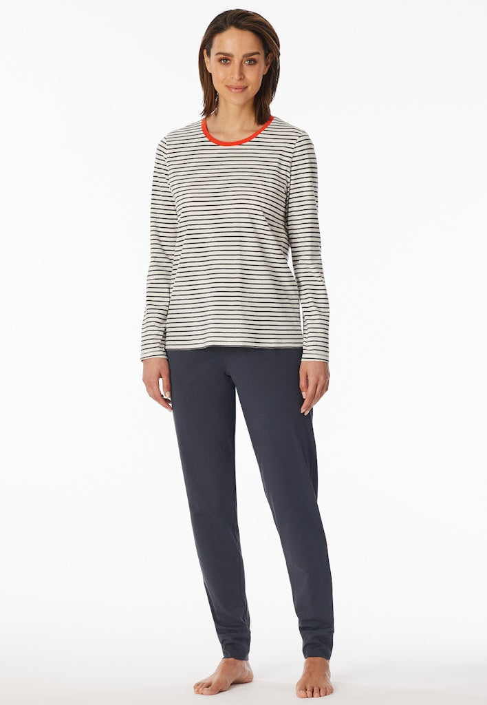 Schiesser Schlafanzug Off-White