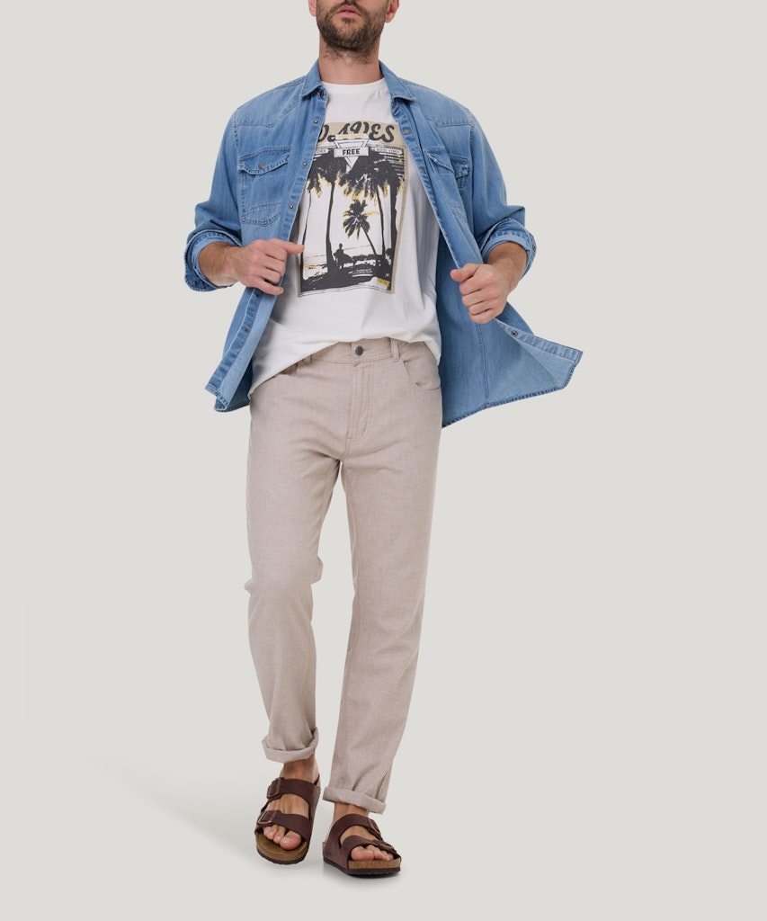 Pioneer Herren Hosen Oatmeal