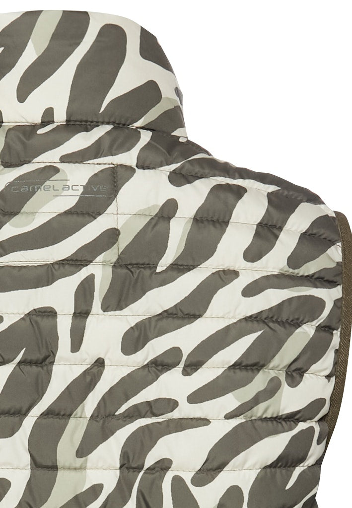 Camel active Damen Outdoorwesten Animal Print
