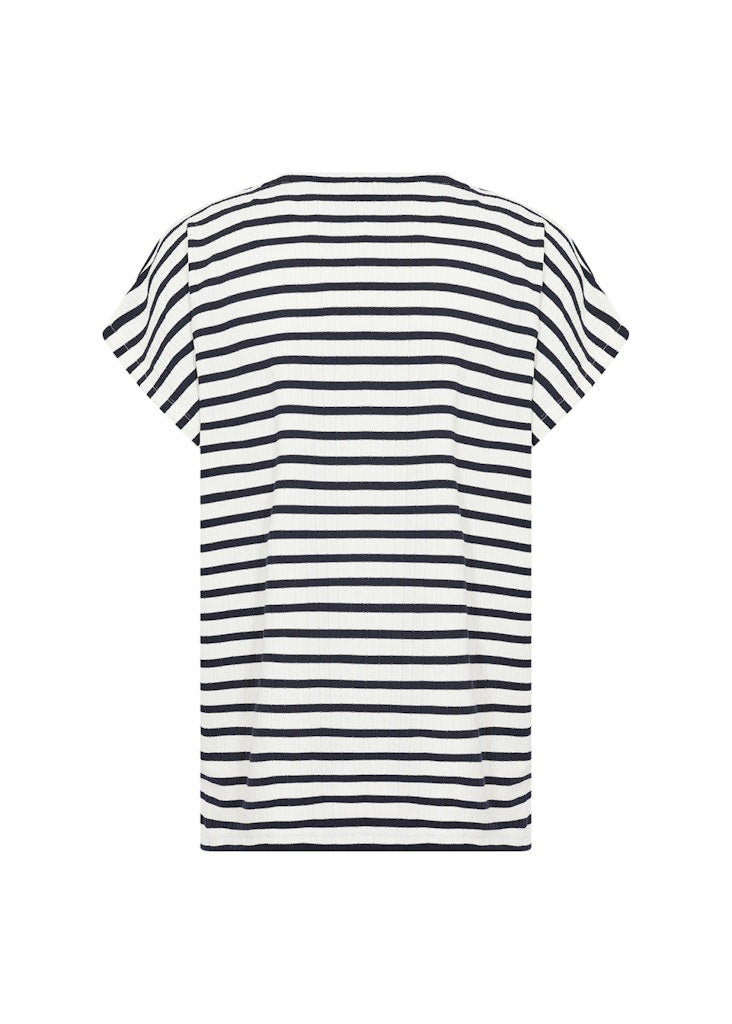 Soya Concept Damen T-Shirts Cream Combi