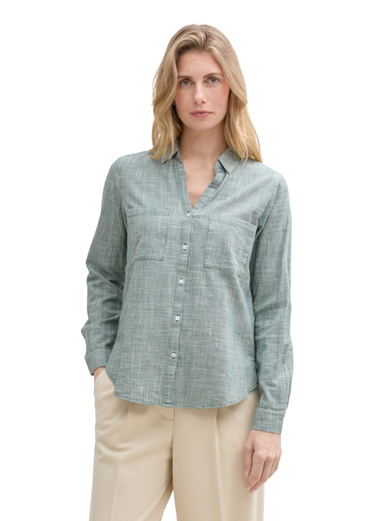 Tom Tailor Damen Blusen Explorer Green