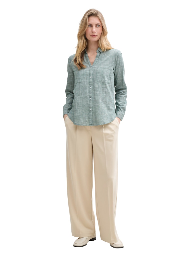 Tom Tailor Damen Blusen Explorer Green