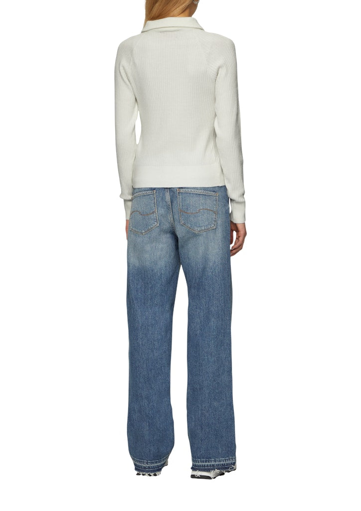 QS by S.Oliver Damen Pullover White