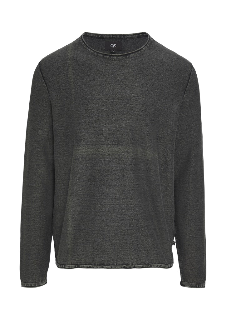 QS by S.Oliver Herren Pullover Grey/Black