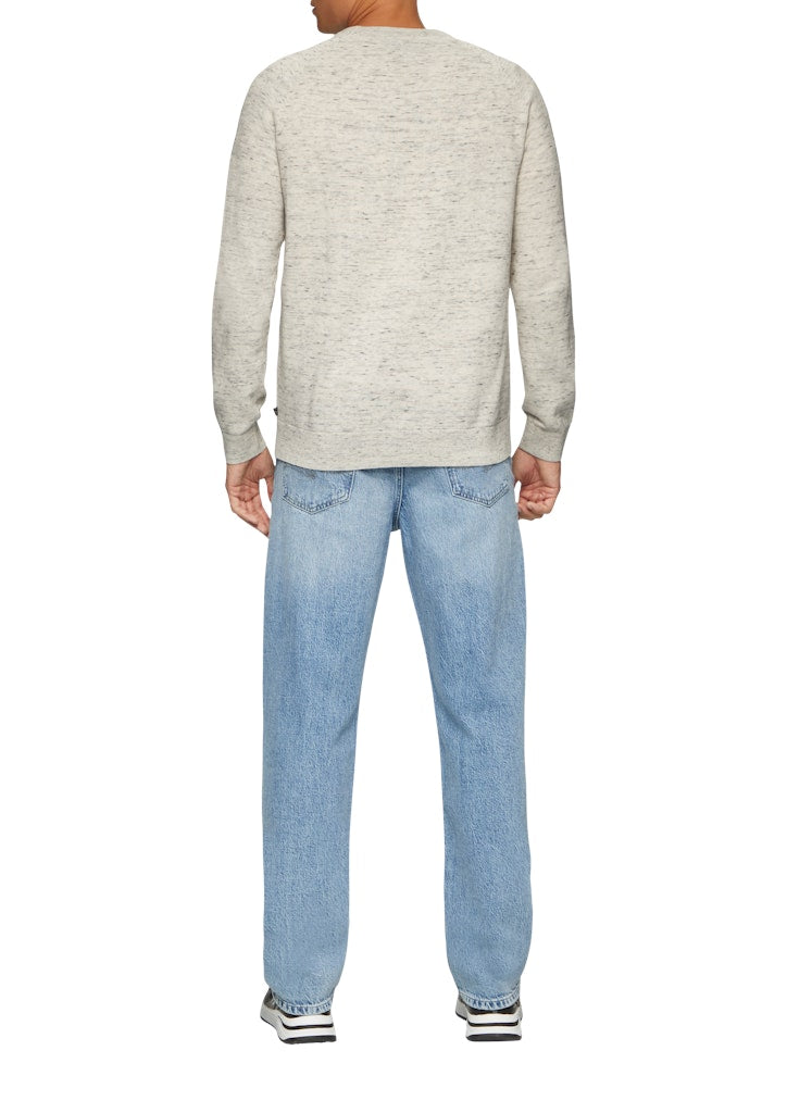 QS by S.Oliver Herren Pullover Grey/Black