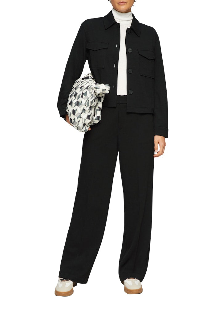 S. Oliver red Damen Hosen Grey/Black