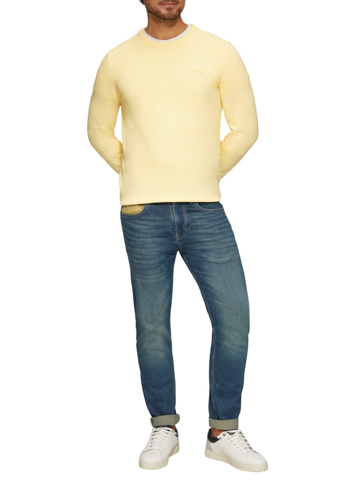 S. Oliver red Herren Pullover Yellow